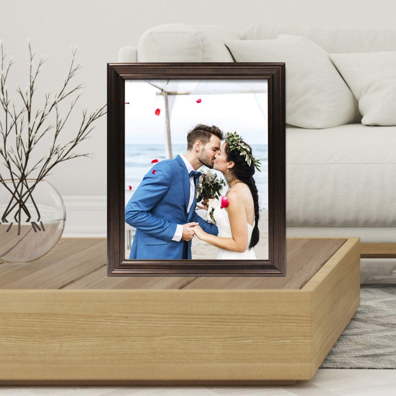 Lawrence Frames إطارات لورانس 535580 برونزي 8x10 كلاسيكي مفصل بإطار صورة مصقول بالزيت - Image 2